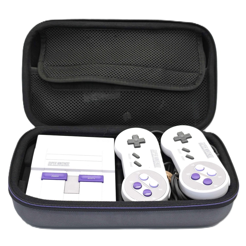 Super NES Control Deck Classic CLV-201 w/ Carry case & 2 Controllers (GNP017080)